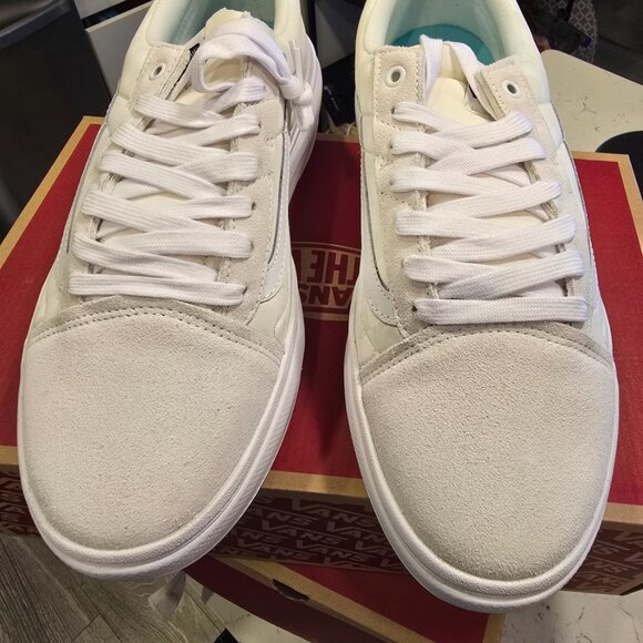 Vans Old Skool Overt CC Checkerboard White Skate Shoes Men’s Sz 13 VN0A7Q5ETDC - Picture 4 of 9